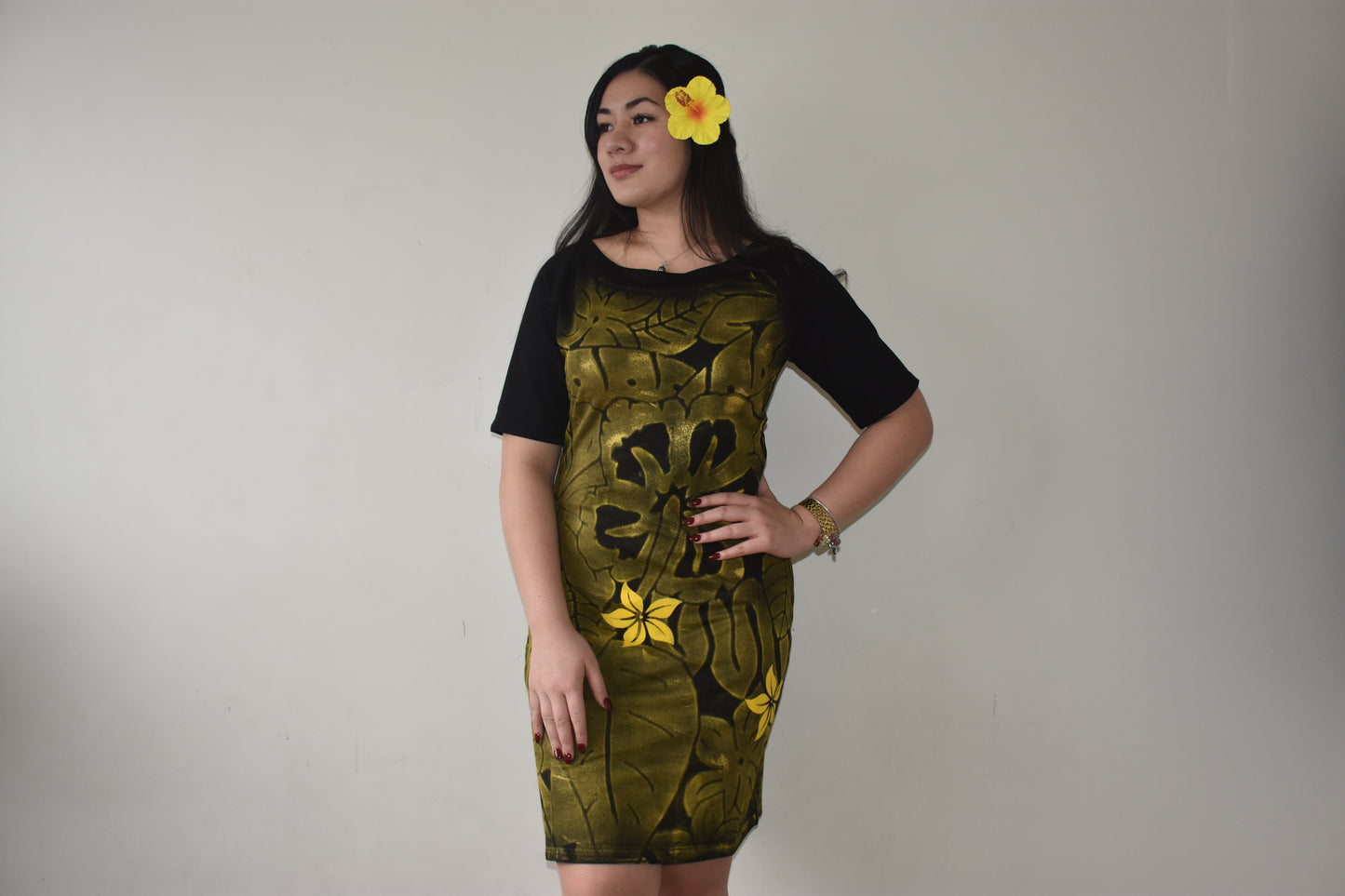 Ayla Dress in Yellow