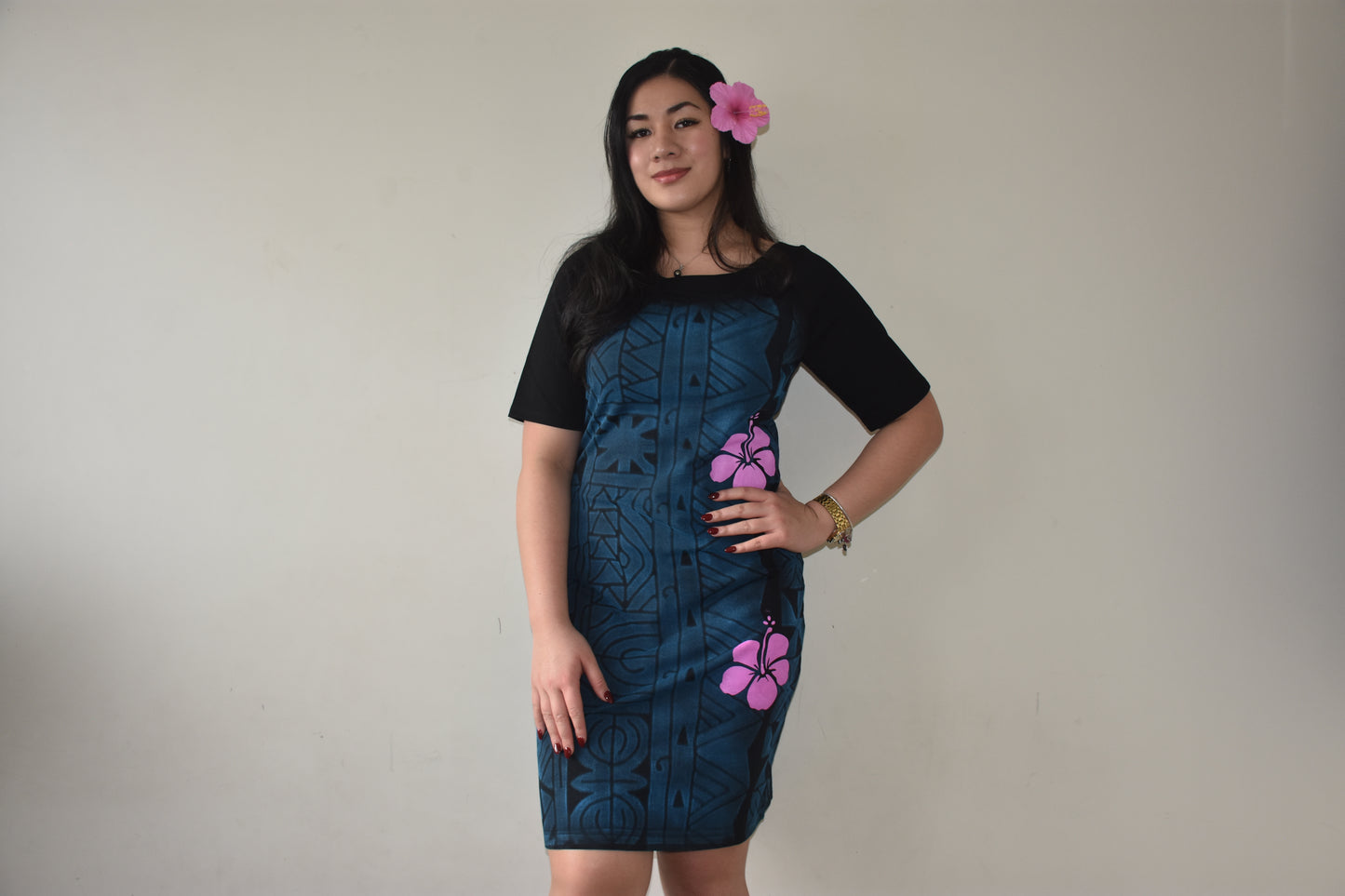 Ayla Dress in Blue