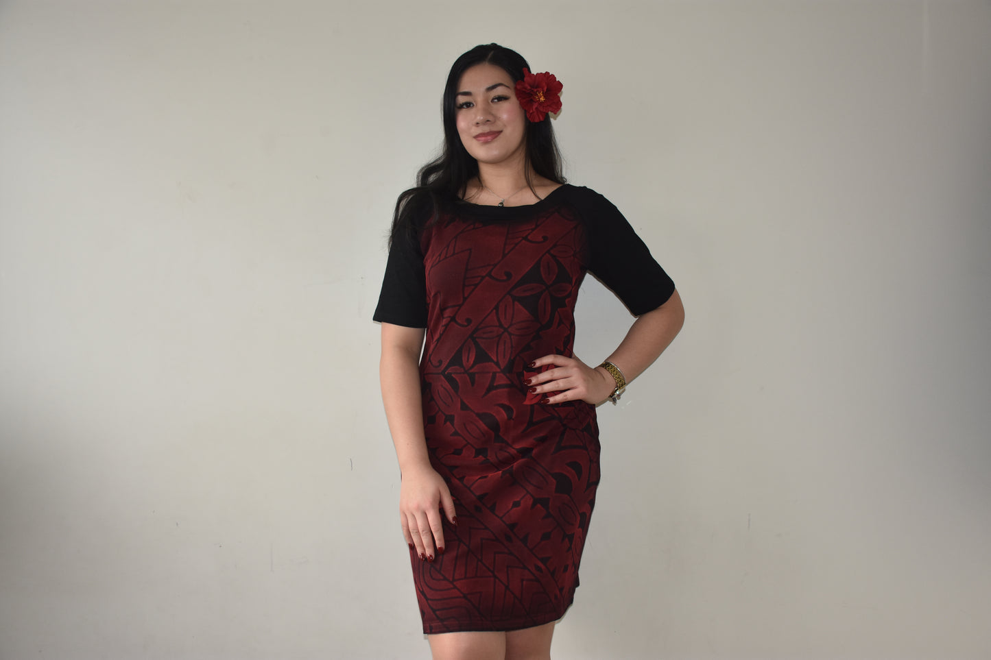Ayla Dress in Red