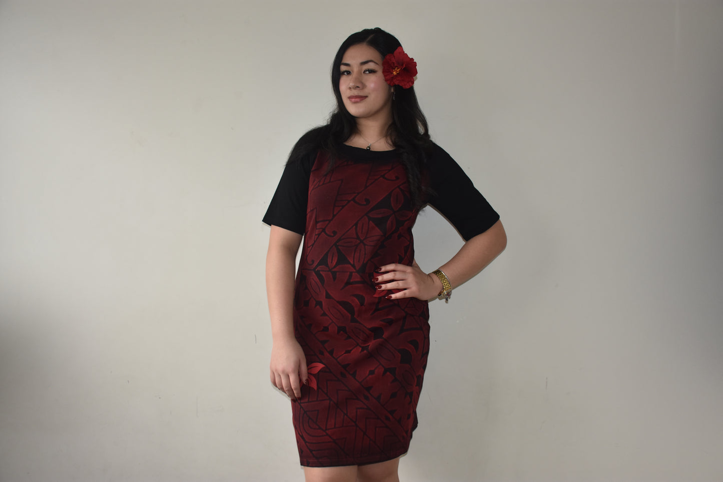 Ayla Dress in Red