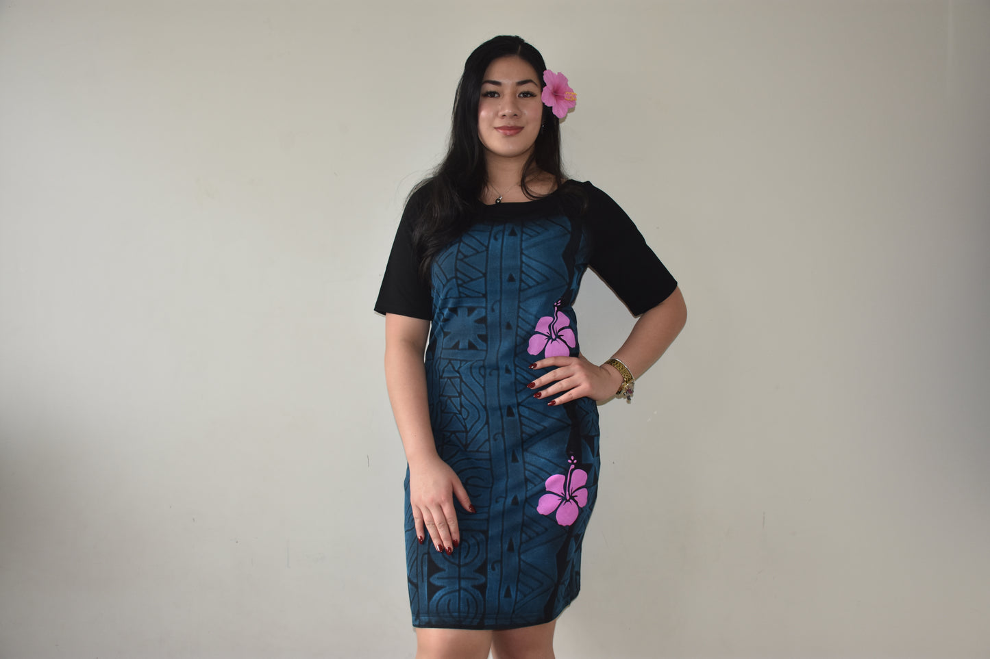 Ayla Dress in Blue