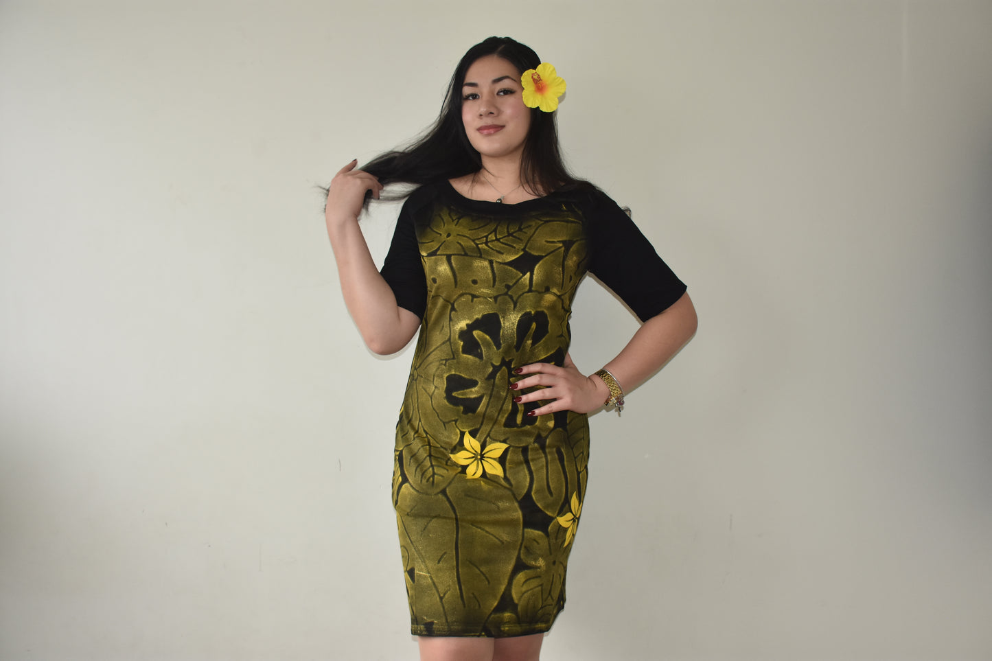 Ayla Dress in Yellow