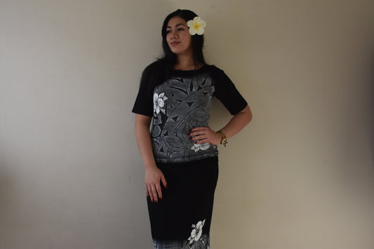 Ayla Puletasi in White