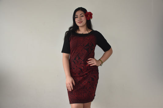 Ayla Dress in Red