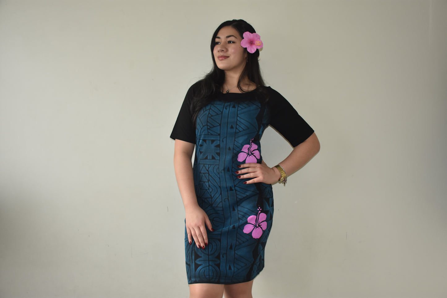 Ayla Dress in Blue